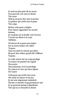 Le Temps sur la peau