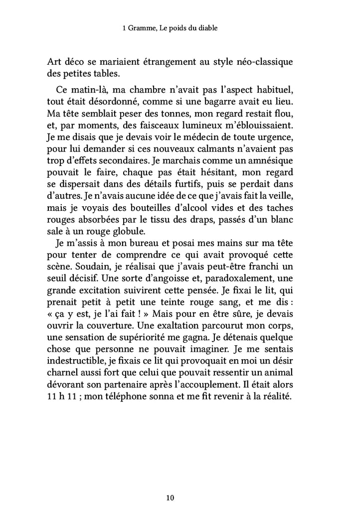 1 GRAMME, LE POIDS DU DIABLE