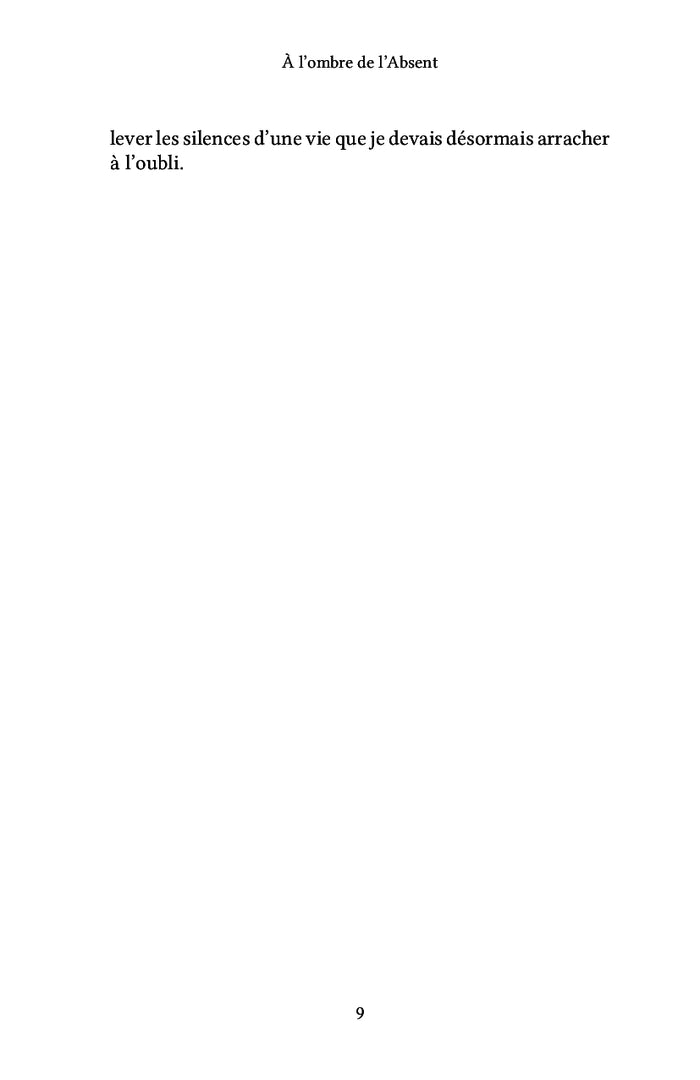 À l'ombre de l'Absent