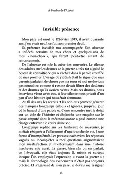 À l'ombre de l'Absent