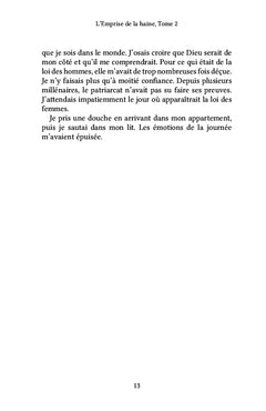 L'emprise de la haine, Tome 2