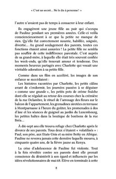 C'est un secret... Ne le dis à personne !