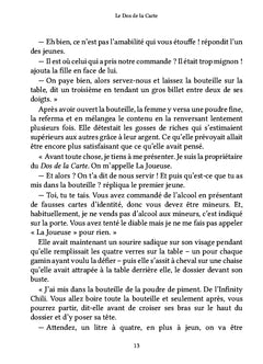 Le Dos de la Carte