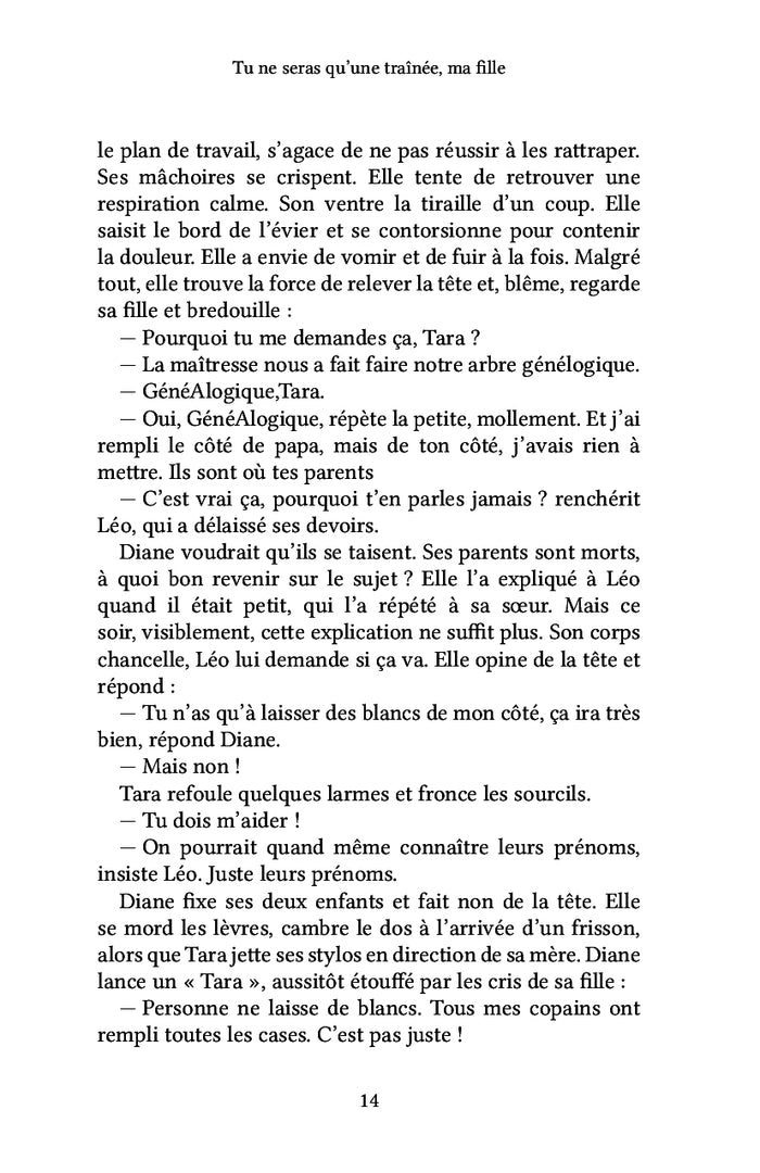 Tu ne seras qu'une traînée, ma fille