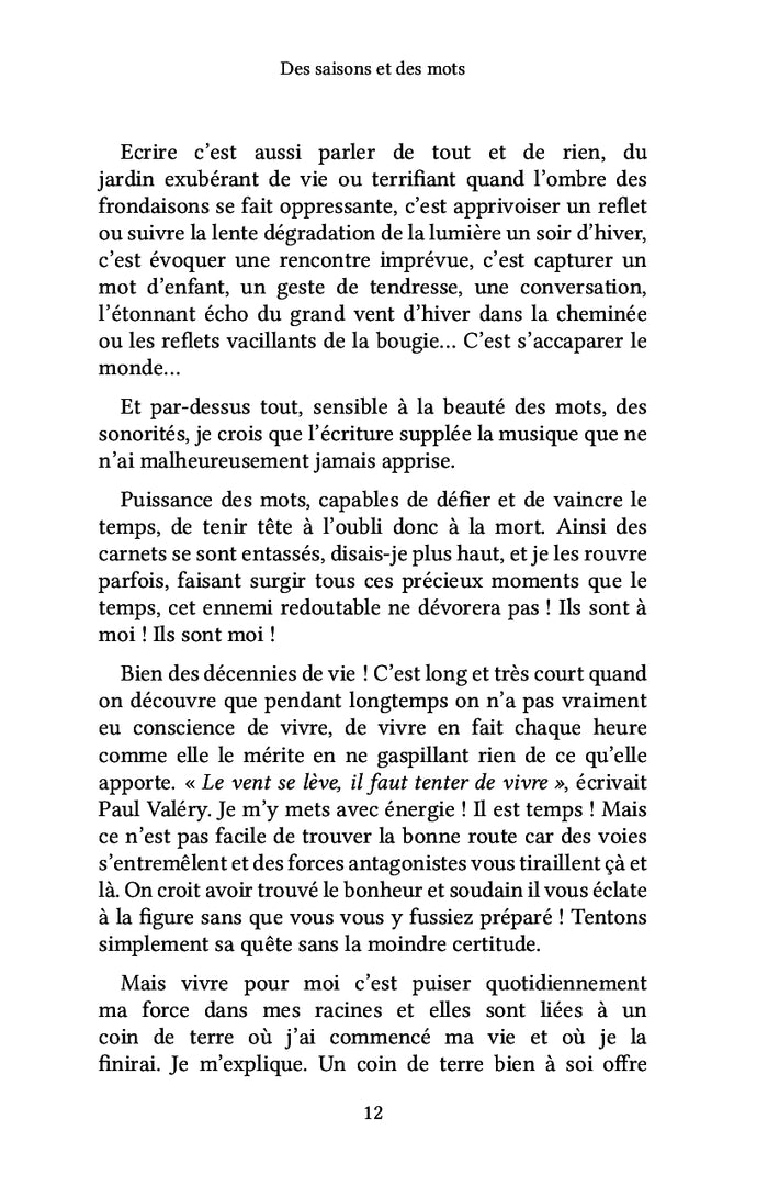 Des saisons et des mots