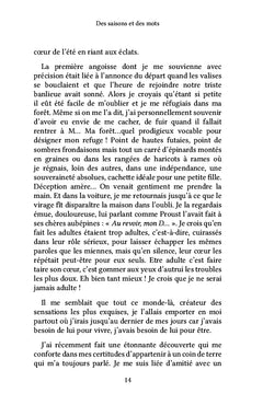 Des saisons et des mots
