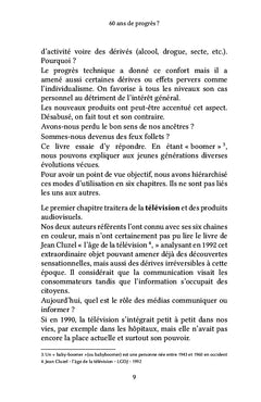 60 ans de progrès ?
