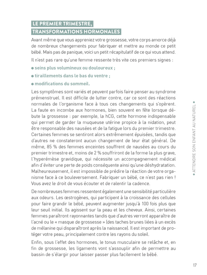 Ma grossesse sereine au naturel