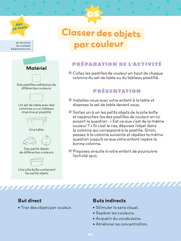 100 activités Montessori avec mon tout-petit 0-3 ans