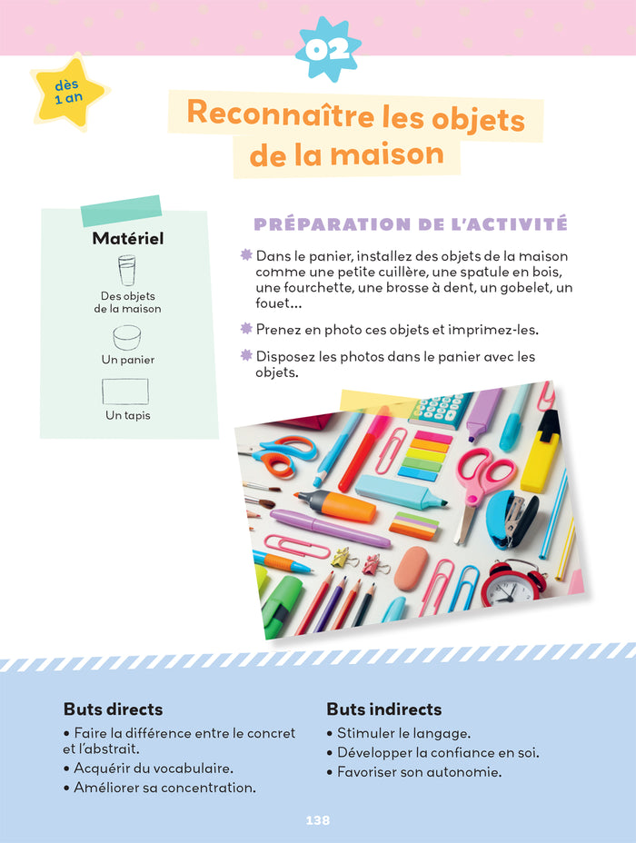 100 activités Montessori avec mon tout-petit 0-3 ans