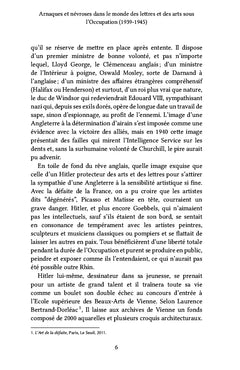 Arnaques et névroses dans le monde des lettres et des arts sous l'Occupation (1939-1945)