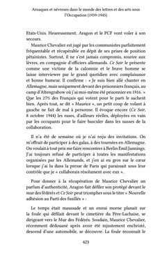 Arnaques et névroses dans le monde des lettres et des arts sous l'Occupation (1939-1945)