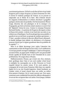 Arnaques et névroses dans le monde des lettres et des arts sous l'Occupation (1939-1945)