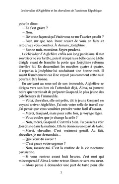Le chevalier d'Aiglefière et les chevaliers de l'ancienne République