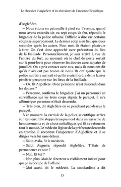 Le chevalier d'Aiglefière et les chevaliers de l'ancienne République