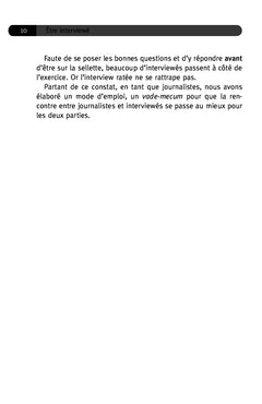 Être interviewé
