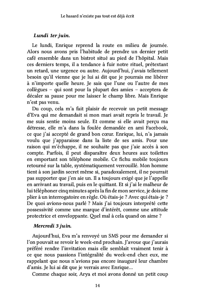 Le hasard n'existe pas tout est déjà écrit