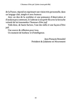 L'honneur d'être juif
