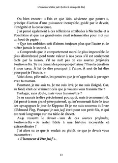 L'honneur d'être juif