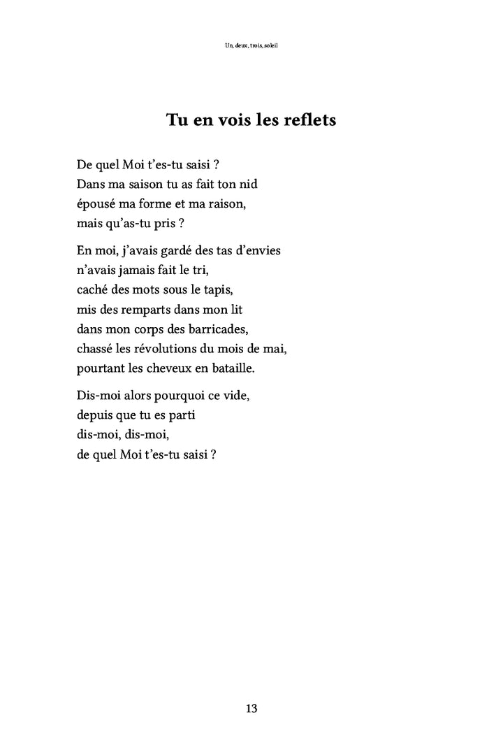 Un, deux, trois, soleil