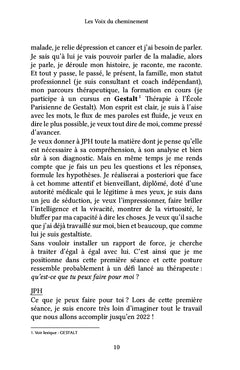Les voix du cheminement