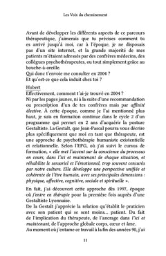 Les voix du cheminement
