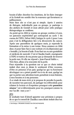 Les voix du cheminement