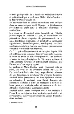 Les voix du cheminement