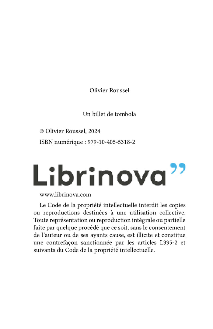 Un billet de tombola