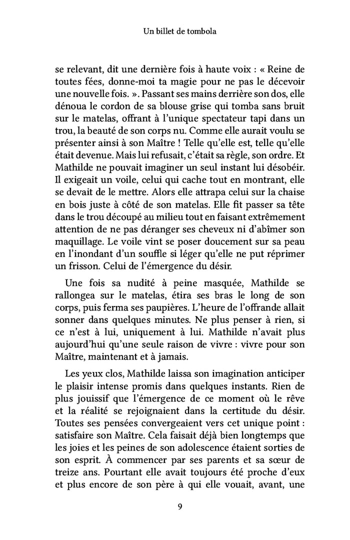 Un billet de tombola