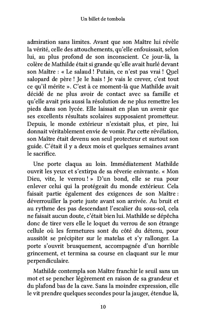 Un billet de tombola