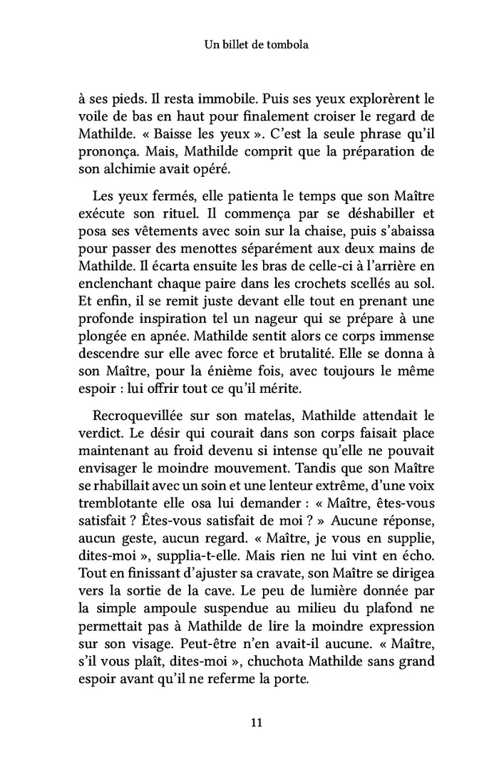 Un billet de tombola