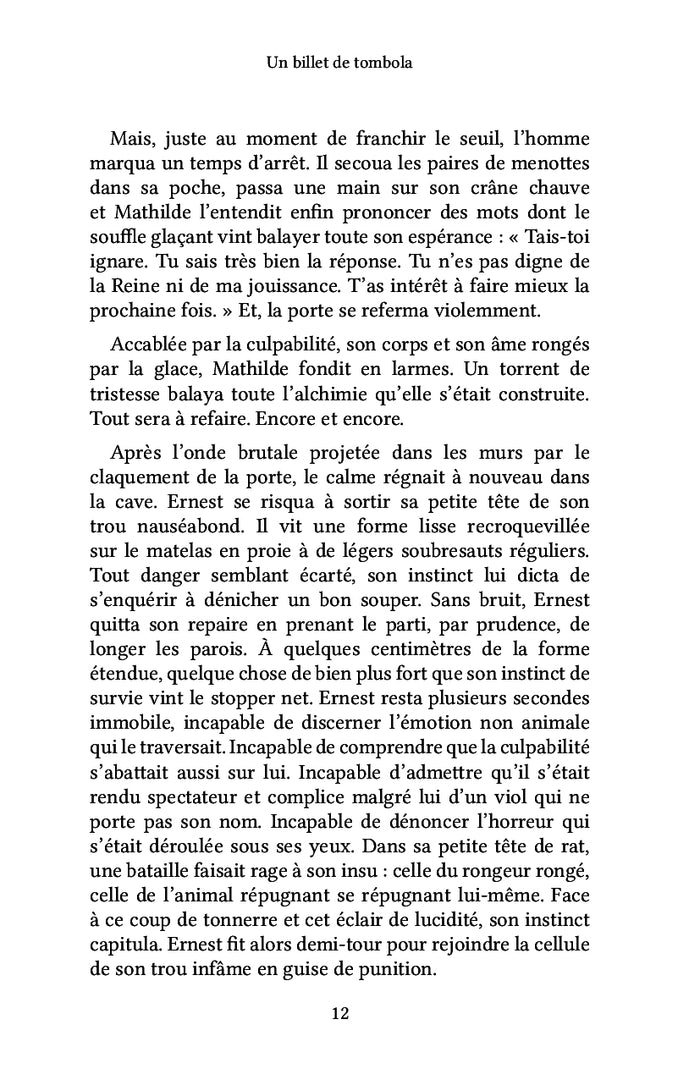 Un billet de tombola