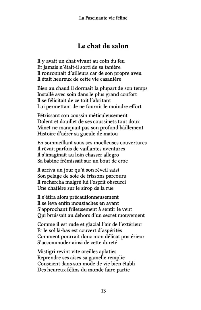 La fascinante vie féline