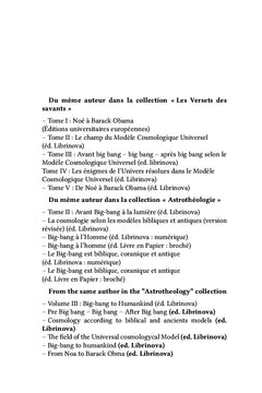 La Supériorité de la Bible et de la Torah sur les modèles cosmologiques scientifiques