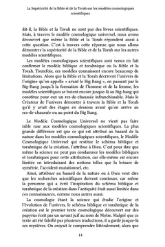 La Supériorité de la Bible et de la Torah sur les modèles cosmologiques scientifiques