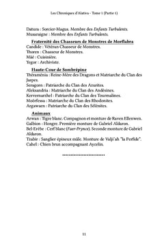 Les Chroniques d'Alativa - Tome 1 (Partie 1)