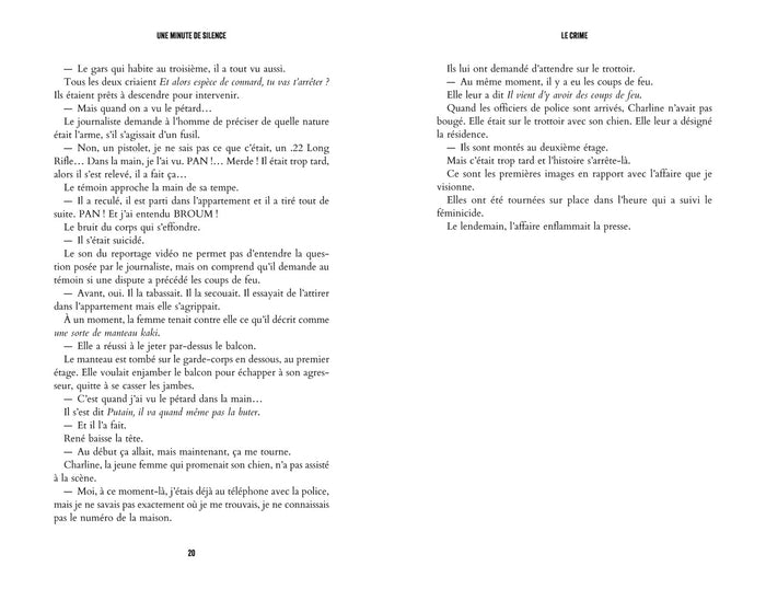 Une Minute de silence