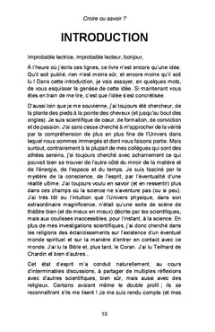 Croire ou savoir ?