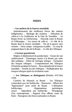 Les Légions tchèques en Sibérie