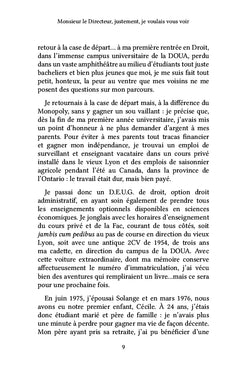 Monsieur le Directeur, justement, je voulais vous voir