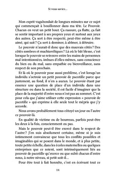 Si vous saviez...