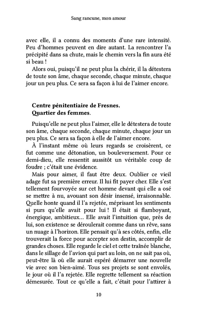 Sang rancune mon amour