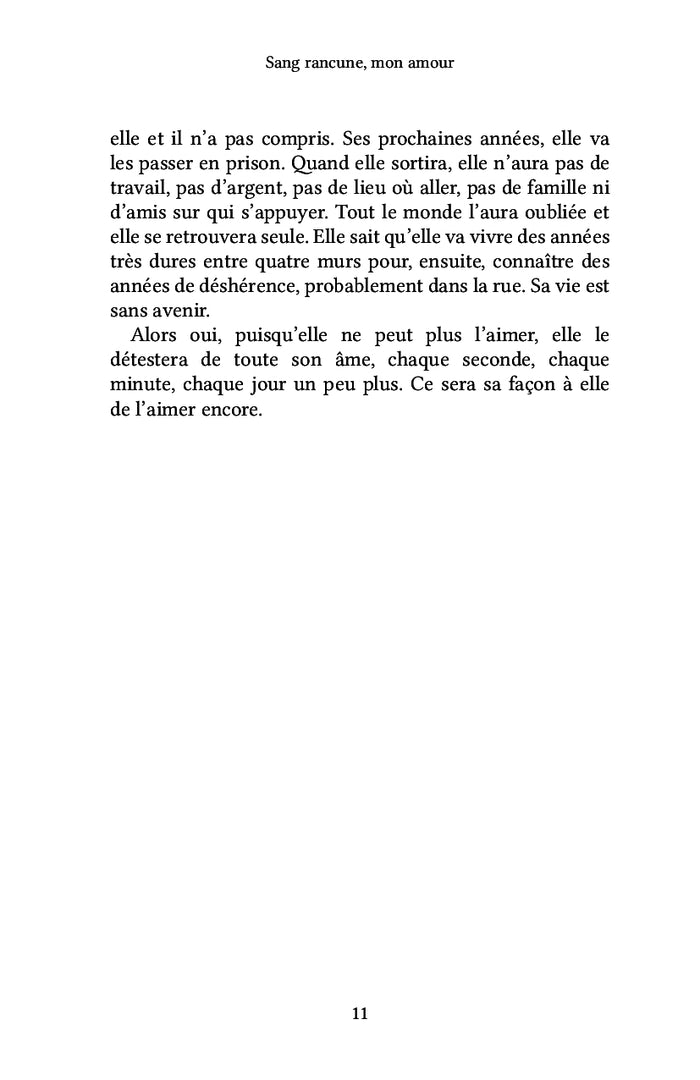 Sang rancune mon amour