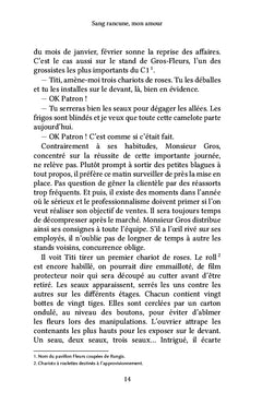 Sang rancune mon amour