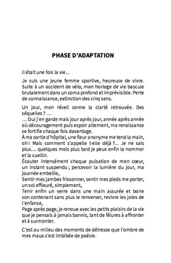 Un pas à la fois, un jour à la fois