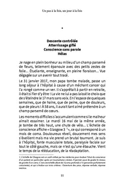 Un pas à la fois, un jour à la fois