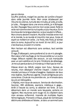 Un pas à la fois, un jour à la fois