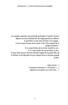 Souviens-toi... Le jour d'avant tu étais un dauphin