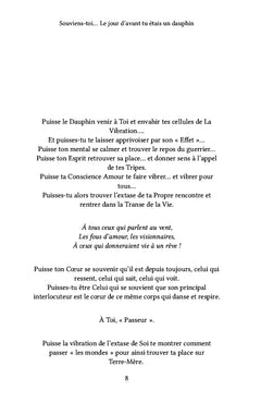 Souviens-toi... Le jour d'avant tu étais un dauphin